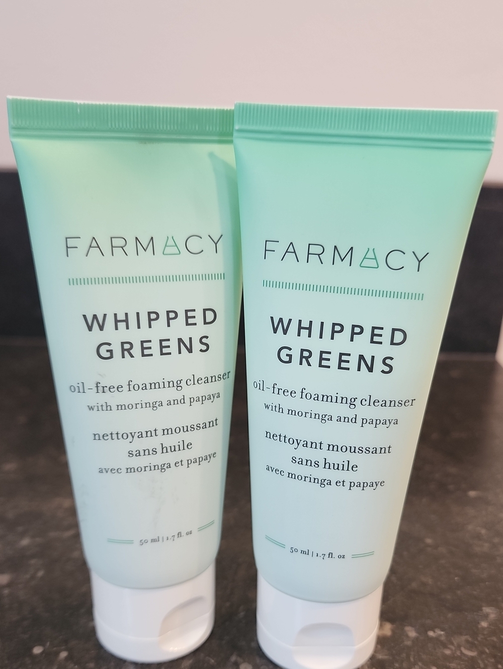 (2) Brand New Sealed Farmacy Whipped Greens Oil-free Foaming Face Cleanser